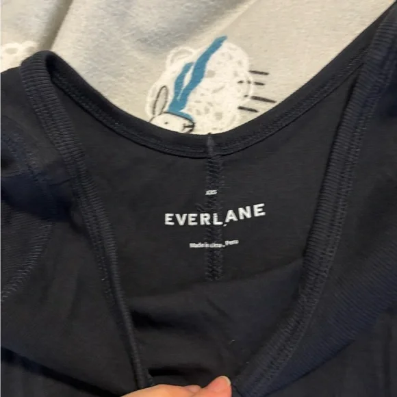 Everlane Pima Cotton Ribbed Long Sleeve Top - Picture 2 of 3